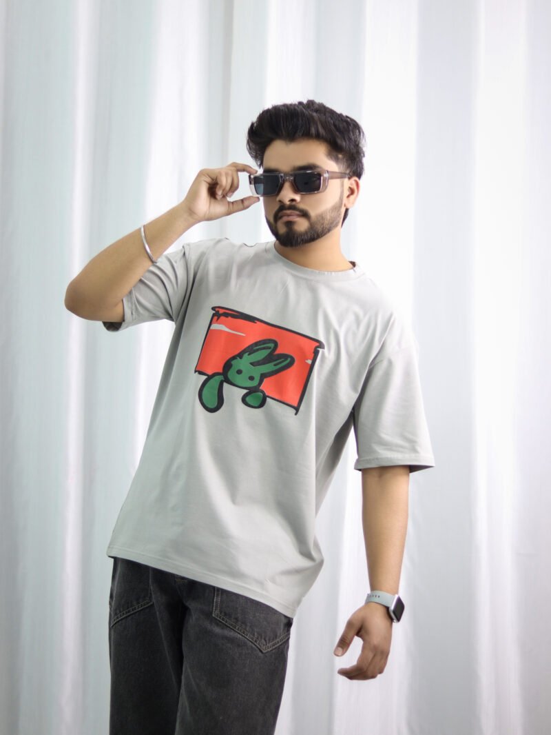 Bugs Bunny - Cute Front, High Density Back Print T-shirt