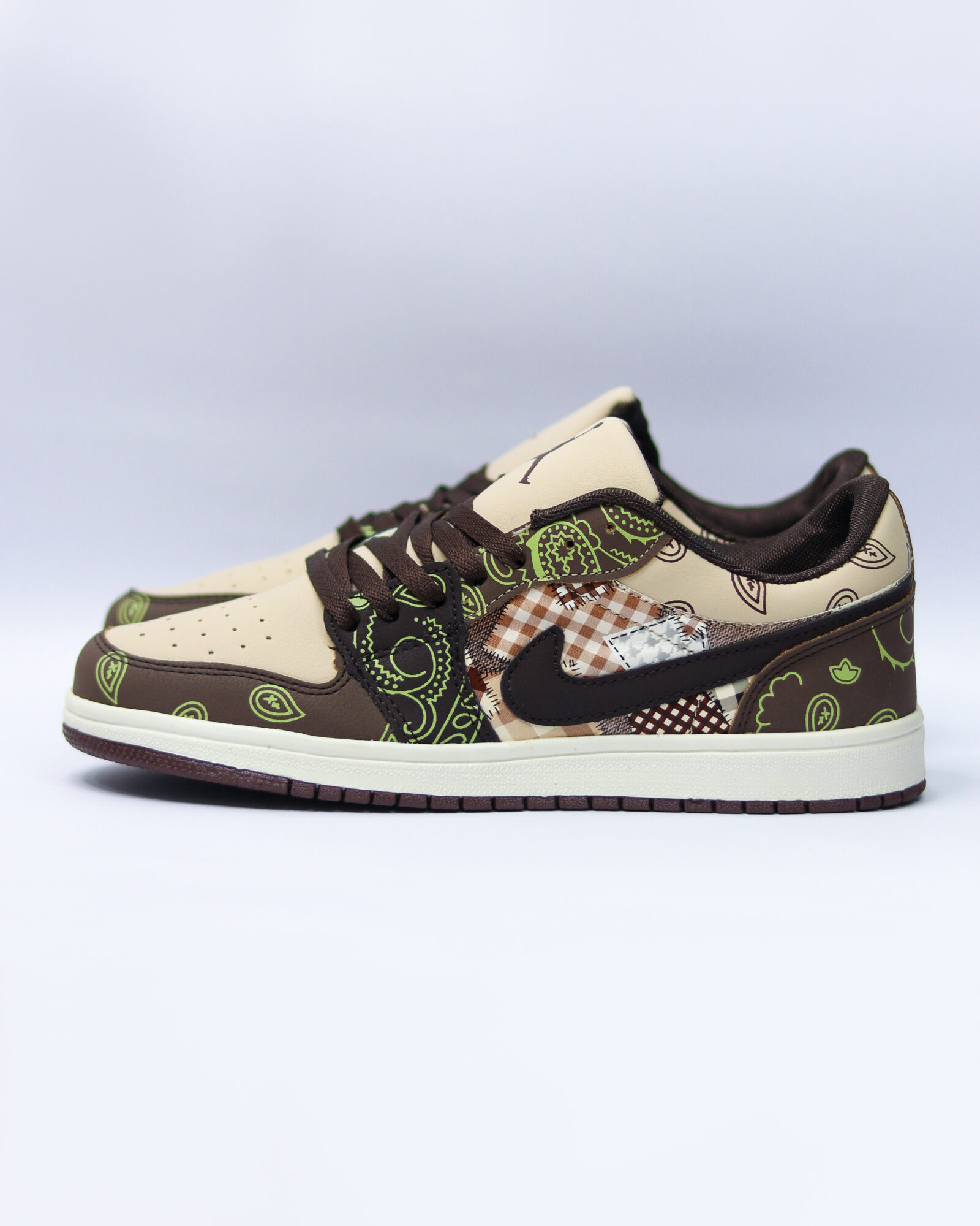 Air Jordan 1 Low Brown Paisley/Patchwork